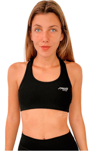 Imagen 1 de 7 de Top Deportivo Running Liso Con Bretel Cruzado Speed Training