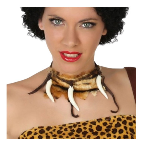 Collar Choker Cavernicola Disfraz Halloween Accesorio Cotill