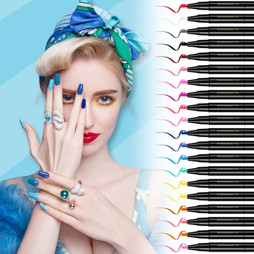 Bolígrafo De Uñas 3 En 1 De 10 Colores Para Decoración De Uñ