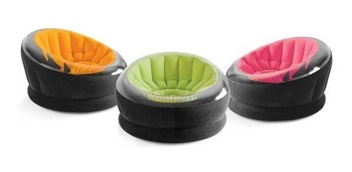 Sillon Inflable Puff Redondo Interior Exterior  Empire Intex