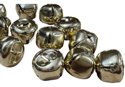 Cascabeles De Metal 16 Mm X 25 Unidades Dorado Cascabel