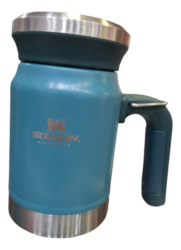 Jarro Chopero Termico Frio/calor De Acero Inoxidable 620ml Azul Acero