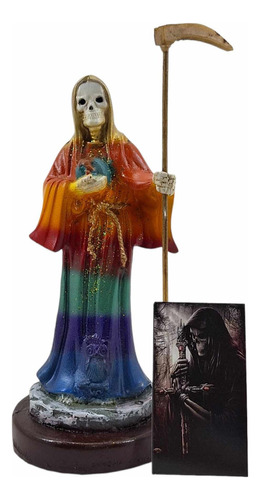 Santa Muerte 7 Colores 7 Poderes Ritualizada + 1 Oración