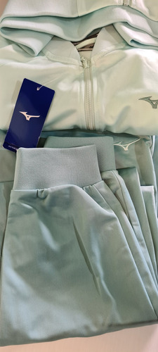 Conjunto Agasalho Mizuno Root 3 Bordô - Feminino - G Azul-mint-acqua Verde-claro Lisa M