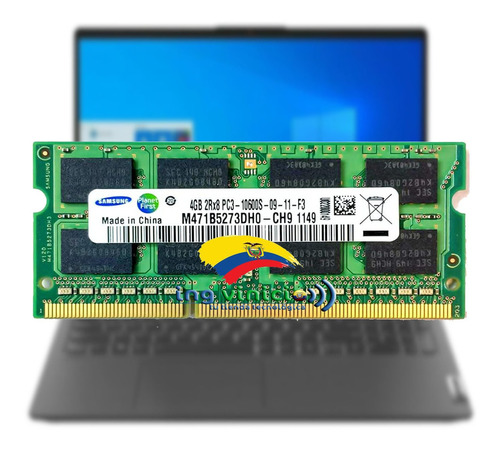 Memoria Ram Samsung Ddr3 Sodimm 4gb Pc3-10600 1333mhz Lapto