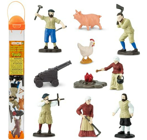 Safari Ltd Jamestown Colonos Toob Con 12 Diversión Figurines