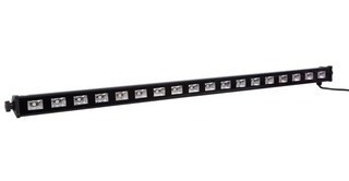 Imagen 2 de 3 de Barra De Luz Negra Luz Uv Dmx 18x3 No Alien Pro