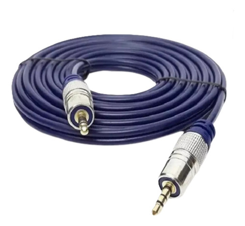 Cabo P2 + P2 St Metal Profissional Azul 2m De Alta Qualidade