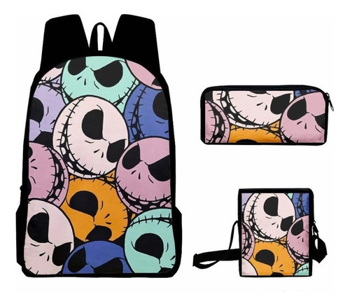 3pcs Mochilas Escolares Moda The Nightmare Before Christmas