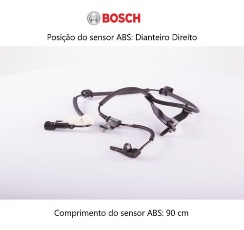 Imagem 1 de 5 de Sensor Abs S10 2017 2018 2019 2020 Dianteiro Direito Bosch 
