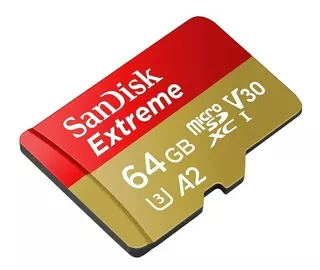 Memoria Micro Sd 64gb 10 4k A2 U3 V30 Sandisk Extreme Gopro