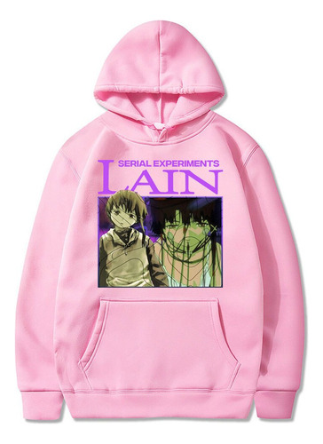 Sudadera Con Capucha De Anime Serial Experiments Lain Para H
