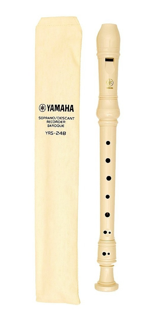 Yamaha Yrs24b Flauta Soprano Plástico Escolar Principiante Color Crema