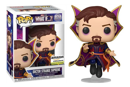 Funko Pop Dr Strange Supreme Glow 874  Exclusivo De Amazon