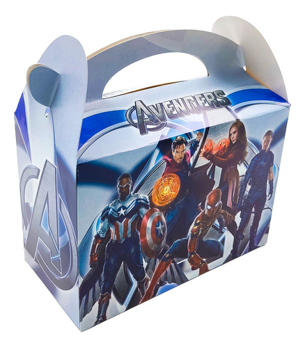 Caja Cajita Feliz Sorpresa X6 Unidades Avengers Héroes