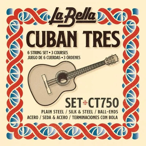 Cuerdas Para Tres Cubano La Bella Ct750