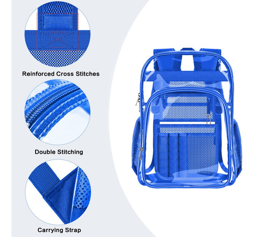 Mochila Transparente Pamano Transparente Heavy Duty Para La