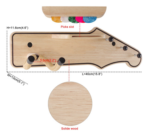 Cabides De Parede Para Guitarra De Madeira Y9guitar Com Orif