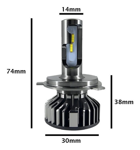Imagen 3 de 9 de Kit Cree Led Canbus No Da Error Para Alta Gama Chip Csp
