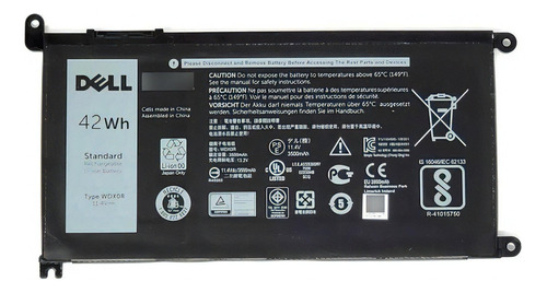 Bateria 42wh Dell Inspiron 15 5567 5568 13 Color De La Batería Negro