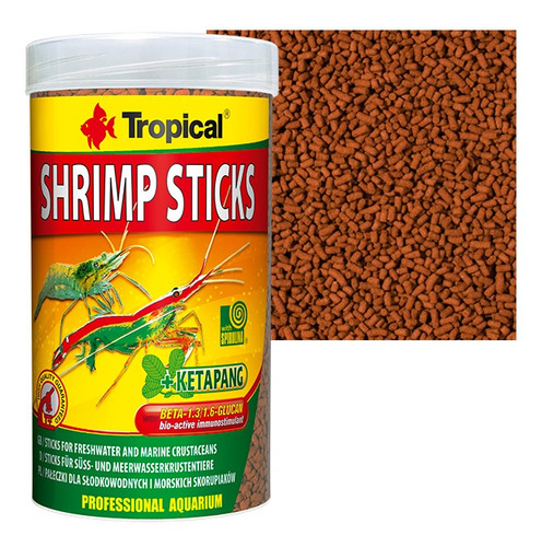 Tropical Shrimp Sticks - Pote 55g / 100ml - Ração Camarão