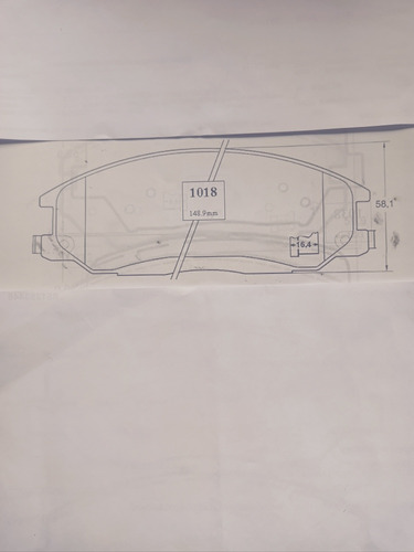 Pastillas Freno Ssangyong 2.0/2.3  2006 Adelante # 1018