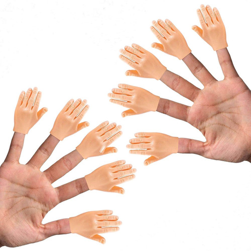 Daily Portable Tiny Hands (high Five) 10 Pack- Flat Hand Sty