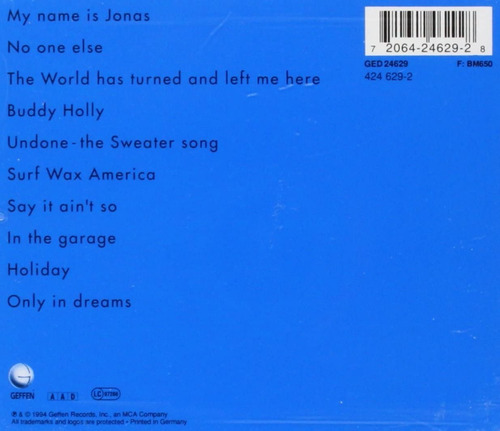 Weezer Weezer Blue Cd Importado