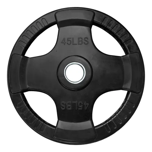 Disco Olimpico Recubierto 45 Lbs 20.25 Kg Gym