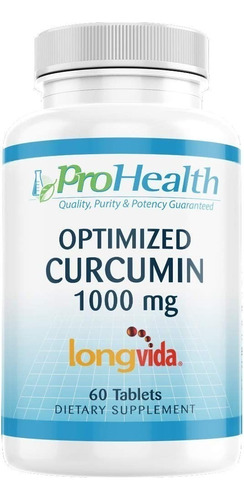 Optimized Curcumin 1000mg 60tabletas, Prohealth,