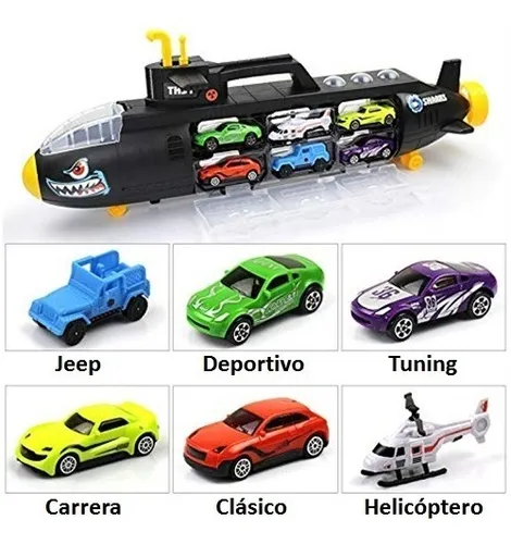 Submarino Tiburon Transportador De Autos Coleccion Nuevo