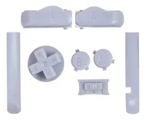Comprar Set Botones Color Gris Solido Para Game Boy Advance Gba