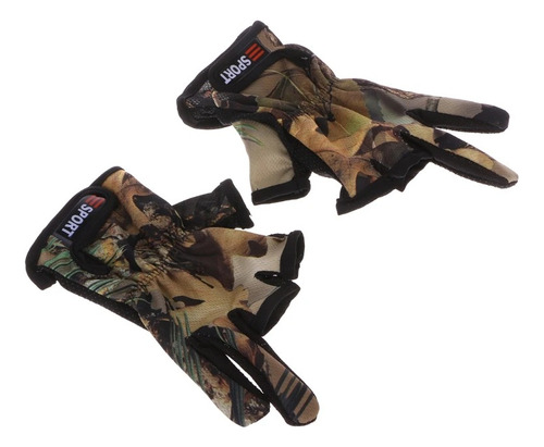 Par Guantes De Pesca De Camuflaje Antideslizante Palm 3