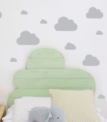 Vinilos Decorativos Infantiles Nubes X10 Varias Medidas Nu