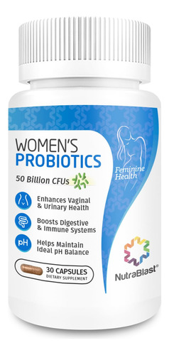 Nutrablast Probioticos Vaginales Para Mujeres Digestivos, Eq