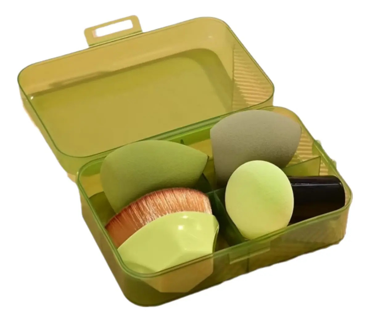 Bu.Bo Kit de Esponjas para Maquiagem com Pincel Hexagonal