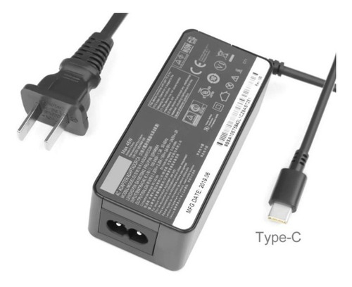 Cargador Para Laptop Lenovo 3.25a Type C 65 W