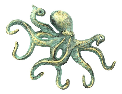 Gancho De Pulpo De Hierro Fundido De Bronce Antiguo Hecho A 