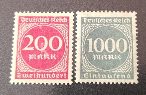 Sello Alemania Imperio - Cifras Serie Básica 1923