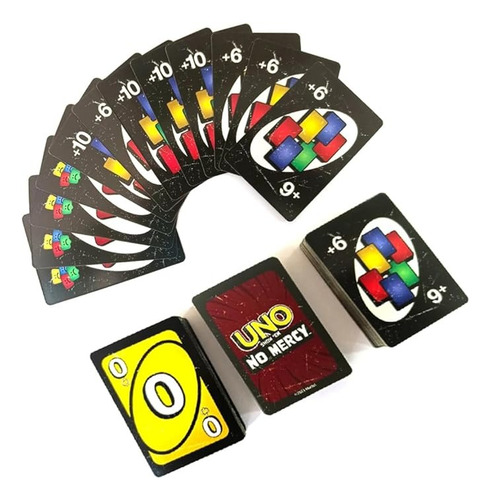 Mattel Uno No Mercy Card Games Pocket-size For Party Fun