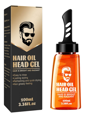 2 En 1 Hombres Gel De Cera Para El Cabello Con Peine