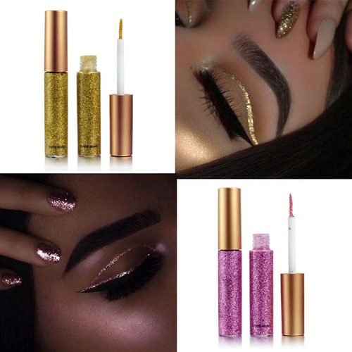 Kit À Prova D'água E Longa Duração Da Sexy Eyeliner Sequins