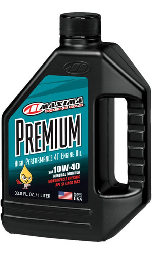 Aceite Moto Maxima Premium 10w-40 Litro 3 Pzas