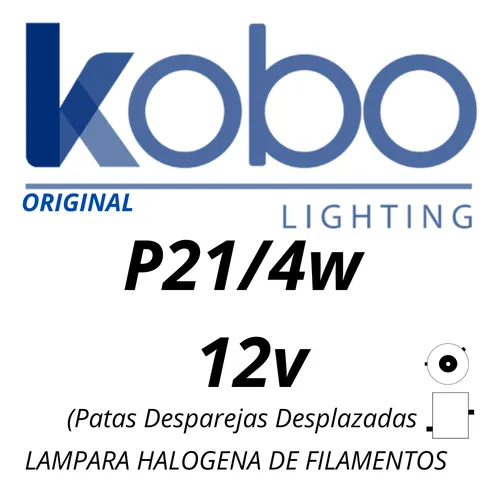 Lamparas Halogena Kobo 21w 4w 12v 2 Polos Posicion Stop X10