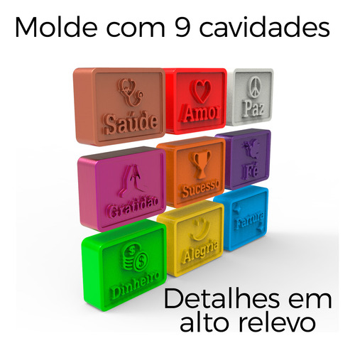 Molde Forma Silicone Lembrancinha Desejos Ano Novo