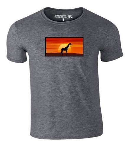 Camiseta Animal Co Jirafa Gris