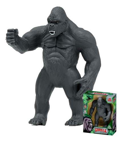 Boneco Gorila De Vinil Mega Monster Macaco Brinquedo