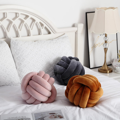 Petrella Almohadas De Nudo Decoración Hogar Color Caramelo 3