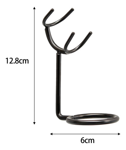 Soporte Para Afeitado Y Brocha Negro Soporte Universal Para