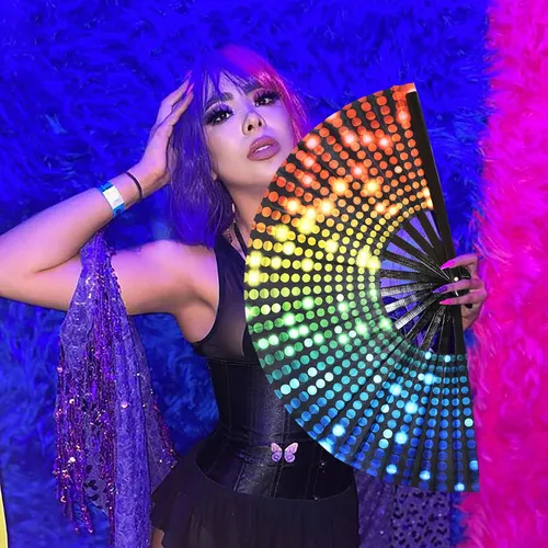 Fanático De Rodudu Uv Glow Rave, Gran Fanático De Las Manos